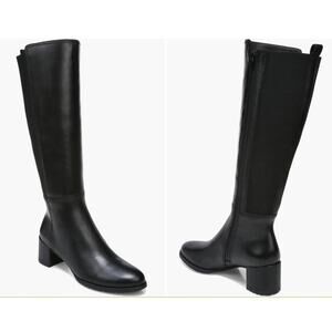 NEW Naturalizer Women's 11 Brent Knee High Boots Black Leather No Box
